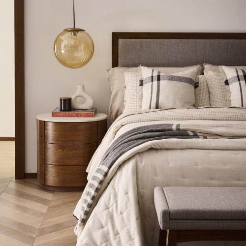 Cabecero doble de madera Chicago Room - EuroVolter Roble