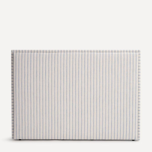 Cabecero doble de rayas con fondo beige Porto EuroVolter Azul