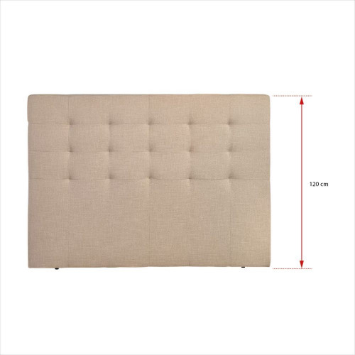 Cabecero doble tapizado Balmoral EuroVolter Bérgamo / Beige