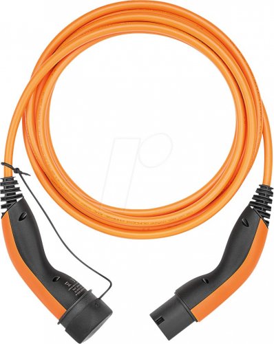 Cable de tipo 2, estándar, 11 kW, 20 a, 3 fases, 7 m, nar