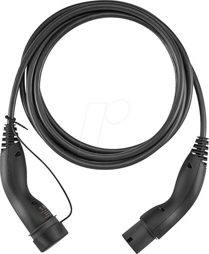 Cable de tipo 2, estándar, 22 kW, 32 A, trifásico,