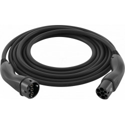 Cable de tipo 2, estándar, 7,4 kW, 32 a, 1 fase, 5 m, neg