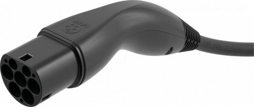 Cable de tipo 2, estándar, 7,4 kW, 32 a, 1 fase, 5 m, neg