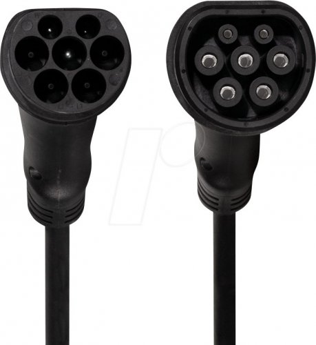 Cable de tipo 2, para vehículos eléctricos, 11 kW, 10 m