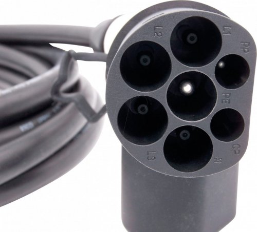 Cable de tipo 2, para vehículos eléctricos, 11 kW, 5 m