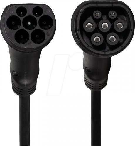 Cable de tipo 2, para vehículos eléctricos, 11 kW, 7,5 m