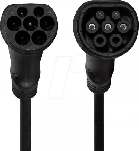 Cable de tipo 2, para vehículos eléctricos, 7,4 kW, 5 m