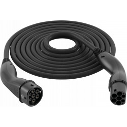 Cable tipo 2, hélice, 11 kW, 20 a, 3 fases, 5 m, negro