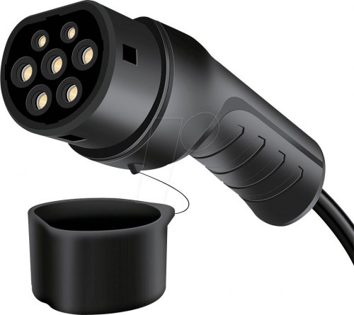 Cable tipo 2, para vehículos eléctricos, 11 kW, 16 A, 3 f