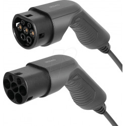 Cable tipo 2, para vehículos eléctricos, 3,6 kW, 7 m.