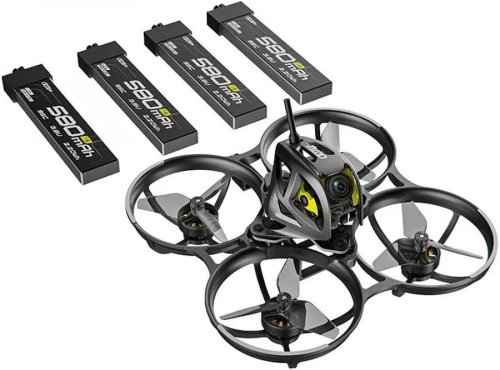 CADDXFPV CADDX Curve Micro 16 HD 75 mm 1,6 pulgadas 1S Tiny Whoop RC FPV Racing Drone ELRS BNF con Ascent Lite+ VTX 1102 24000KV Motores