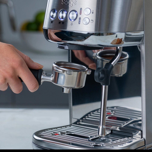 Cafetera automática Sage SES500BSS4EEU1 Bambino Plus Plata