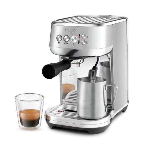 Cafetera automática Sage SES500BSS4EEU1 Bambino Plus Plata