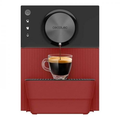 Cafetera CECOTEC Superautomática Compacta Cremmaet Cube Red. 1350W Negra, Rendimiento Profesional Pantalla Táctil Presión 19 Bares