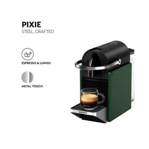 Cafetera de cápsulas automática Krups Pixie Redesign Nespresso Verde
