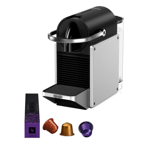 Cafetera de Cápsulas automática Nespresso De'Longhi Pixie para cápsulas Nespresso Original Gris