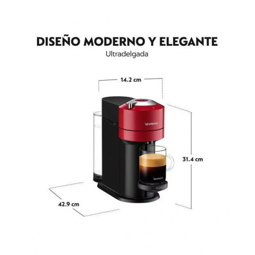 Cafetera de cápsulas Nespresso Krups Vertuo Next para cápsulas Nespresso Vertuo Rojo