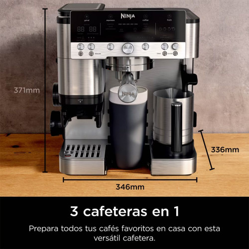 Cafetera espresso 3 en 1 Ninja Luxe Café Premier ES601EU 1650W Negro
