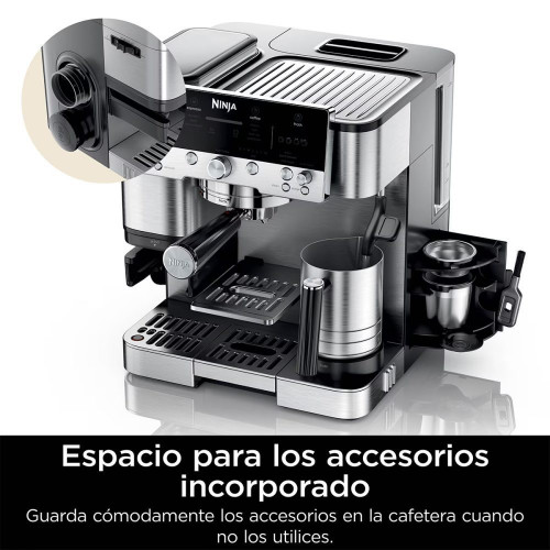 Cafetera espresso 3 en 1 Ninja Luxe Café Premier ES601EU 1650W Negro