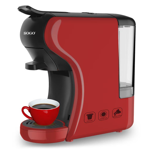 Cafetera espresso cápsulas Sogo multi cápsula rojo Rojo / Negro