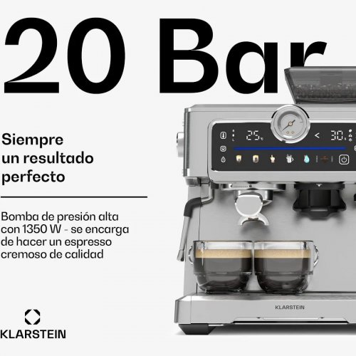 Cafetera espresso Klarstein Grandpressotouch