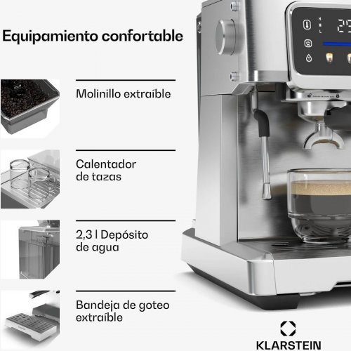 Cafetera espresso Klarstein Grandpressotouch