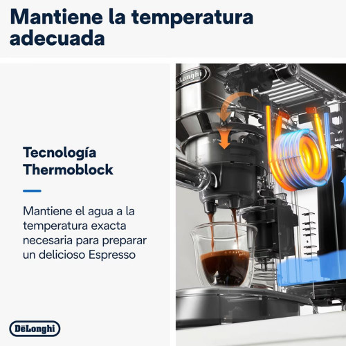 Cafetera espresso manual Delonghi Dedica EC685BK con función Flow Stop + Molinillo de regalo Negro