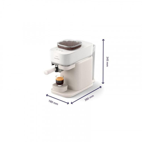 Cafetera Espresso Philips BAR300/00 1,2 L 16 Bares Molinillo Cerámico Blanco