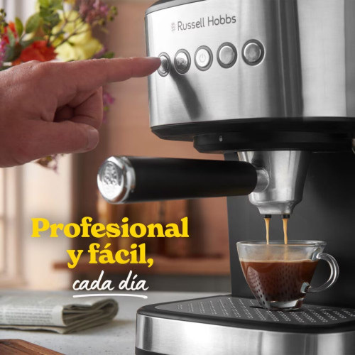 Cafetera Espresso Russell Hobbs Heaton compatible Nespresso Negro
