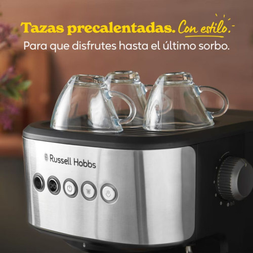 Cafetera Espresso Russell Hobbs Heaton compatible Nespresso Negro