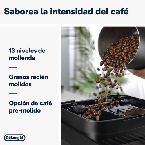 Cafetera Superautomática De'Longhi Magnifica Evo Next ECAM310.80.SB con molinillo integrado Plata