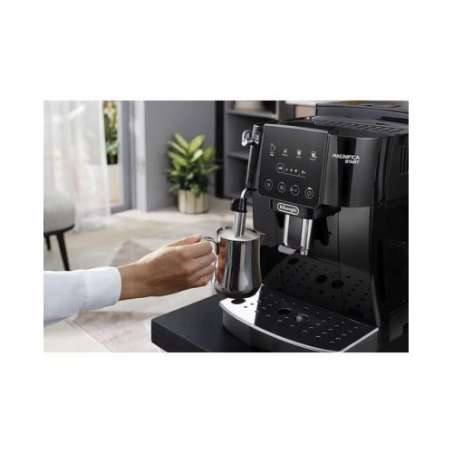 Cafetera superautomática De´Longhi Magnifica Start ECAM220.21.B con 4 recetas y molinillo incorporado Negro