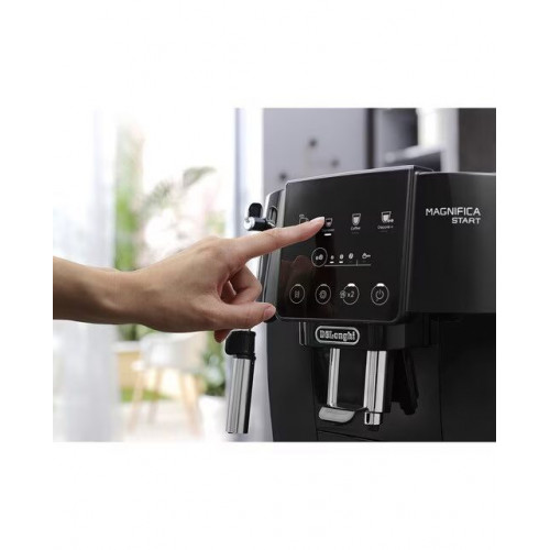 Cafetera superautomática De´Longhi Magnifica Start ECAM220.21.B con 4 recetas y molinillo incorporado Negro