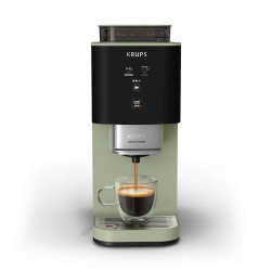 Cafetera superautomática Krups Coffee Crush Experience SA401L con 15 bares y autoprensado Verde Oliva