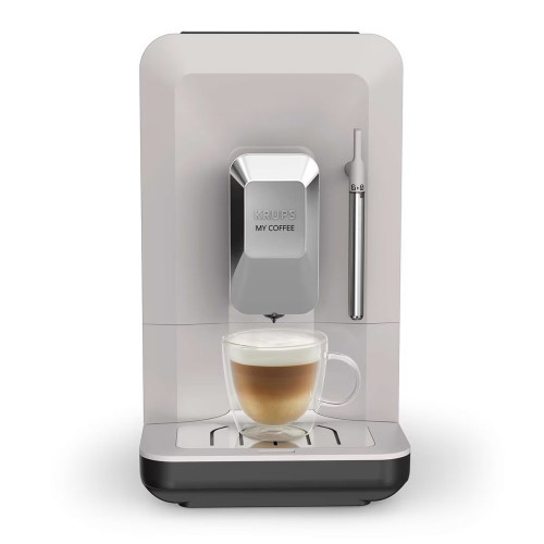 Cafetera superautomática Krups My Coffee EA2004 Pantalla táctil, Molinillo de Acero Inoxidable Gris