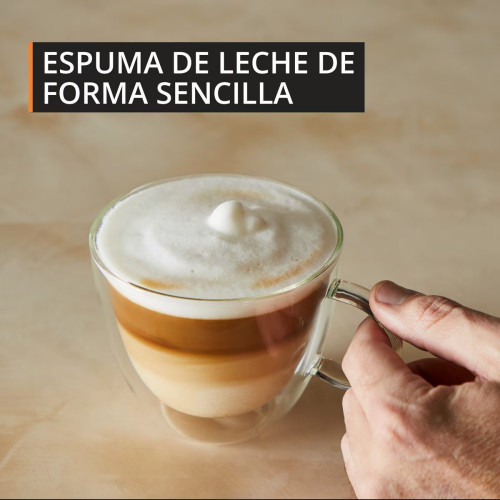 Cafetera superautomática Krups My Coffee EA2004 Pantalla táctil, Molinillo de Acero Inoxidable Gris
