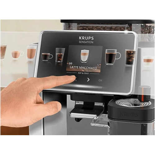 Cafetera superautomática Krups Sensation Elite Hot & Cold EA918 30 Recetas