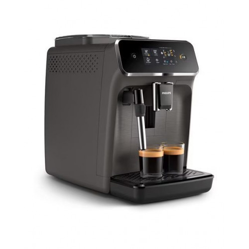 Cafetera Superautomática Philips Serie 2200 con espumador de leche Gris cachemir
