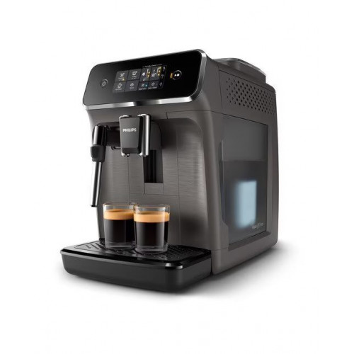 Cafetera Superautomática Philips Serie 2200 con espumador de leche Gris cachemir