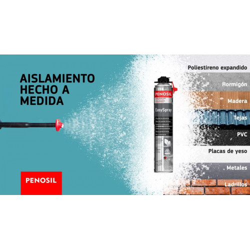 Caja de 12 espumas de poliuretano PENOSIL 700 ml + pistola
