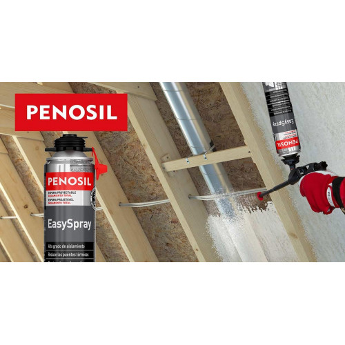Caja de 12 espumas de poliuretano PENOSIL 700 ml + pistola