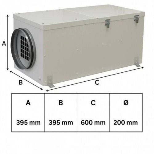 Caja de Filtración slimfilter-ec 3/3 500/200 f7+f9 ida1 – 500 m³/h