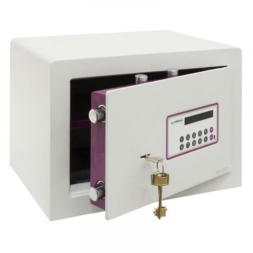 Caja fuerte ARREGUI 150040 doble seguridad con código y llave, 24L, 27x38,5x30 cm