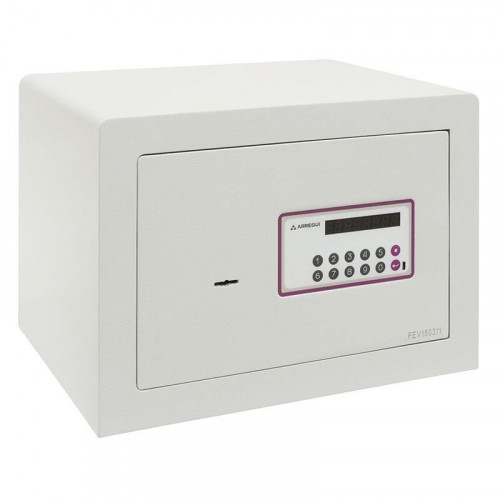 Caja fuerte ARREGUI 150040 doble seguridad con código y llave, 24L, 27x38,5x30 cm