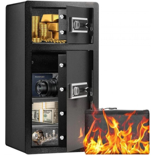 Caja Fuerte de Seguridad de Doble Puerta Con Código Digital Y Sistema de Alarma Tekmaquinas