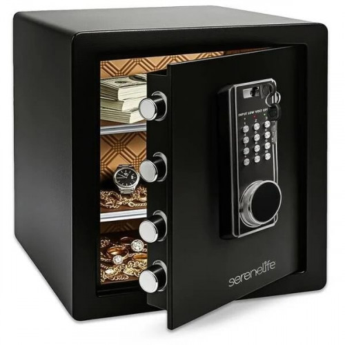 Caja Fuerte Electrónica Grande Serenelife Diseño Duradero Digital Fácil de Usar