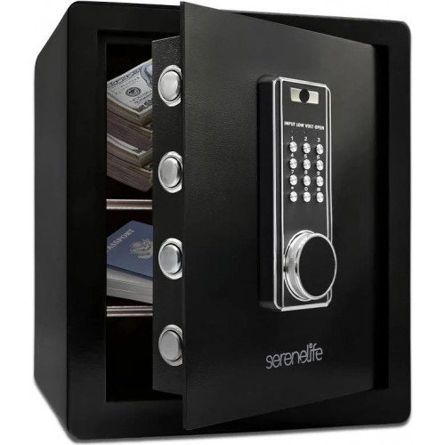 Caja Fuerte Electrónica Grande Serenelife Diseño Duradero Digital Fácil de Usar