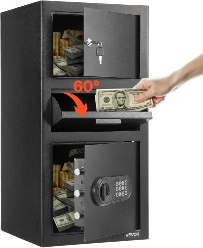 Caja fuerte electrónica VEVOR de 3 niveles con ranura frontal