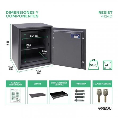 Caja fuerte ignífuga arregui Resist