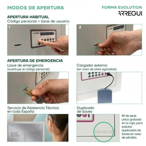 Caja fuerte Sobreponer Arregui Forma Evolution